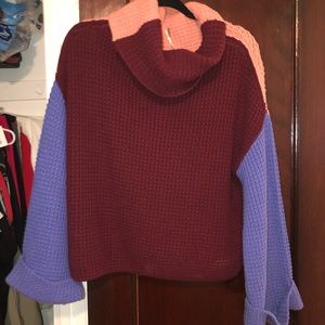 Free People multicolor sweater